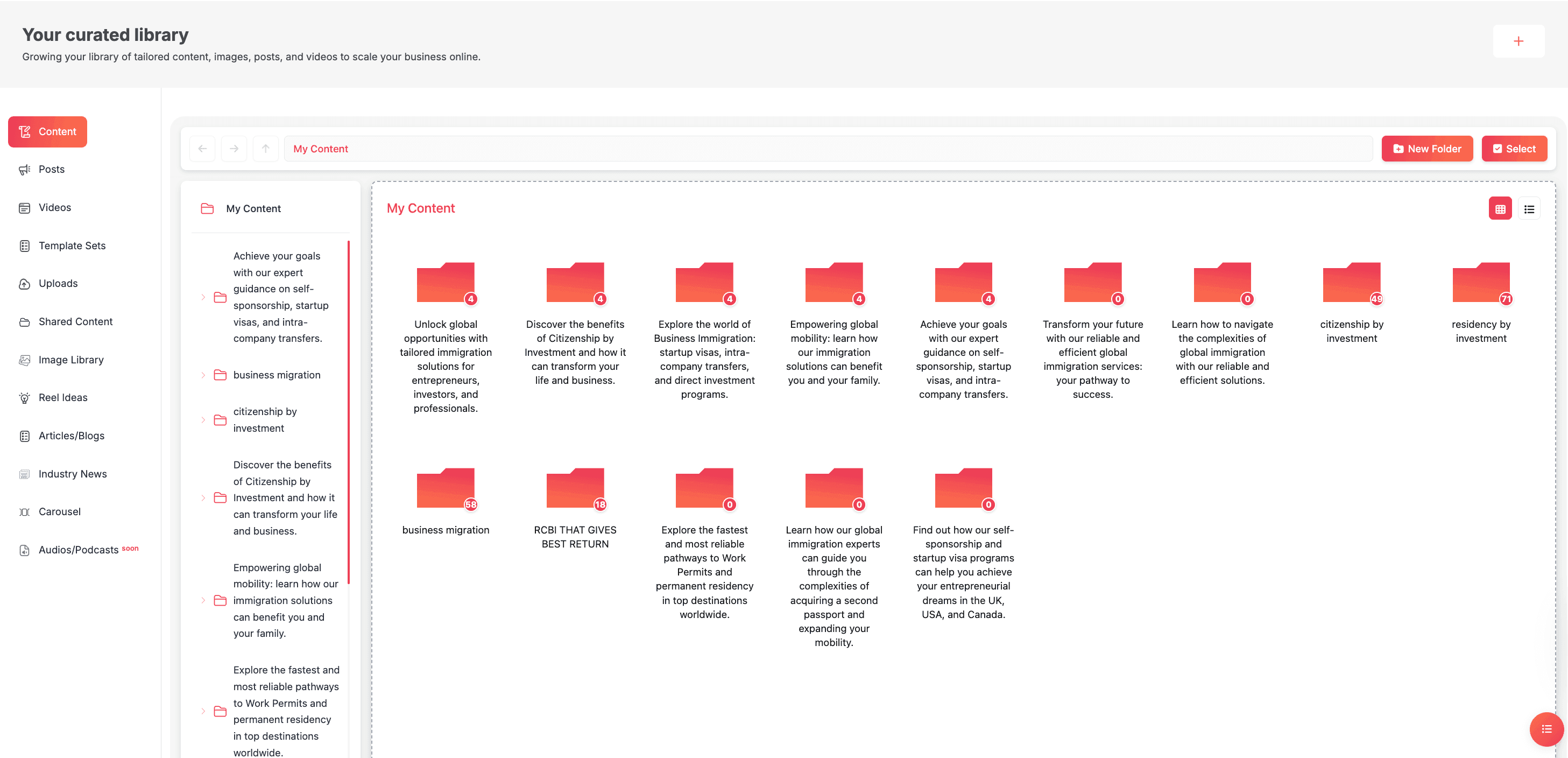 Strategic Content Library