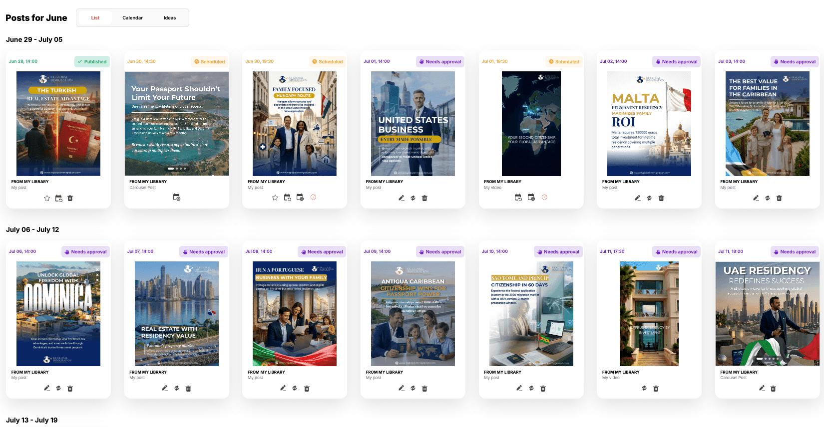 2-Week Content Planner